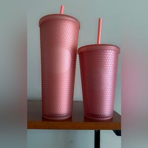 Pink studded cup set